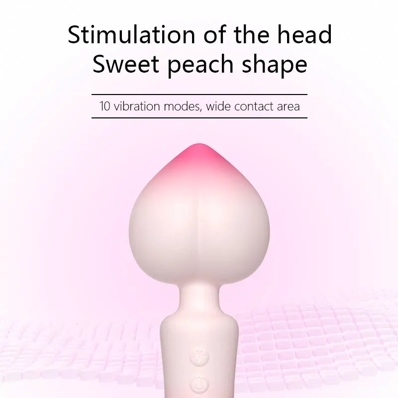 Peach Clitoral Vibrating Wand