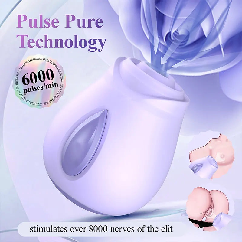 Wide Pulse Rose Suction Massagers