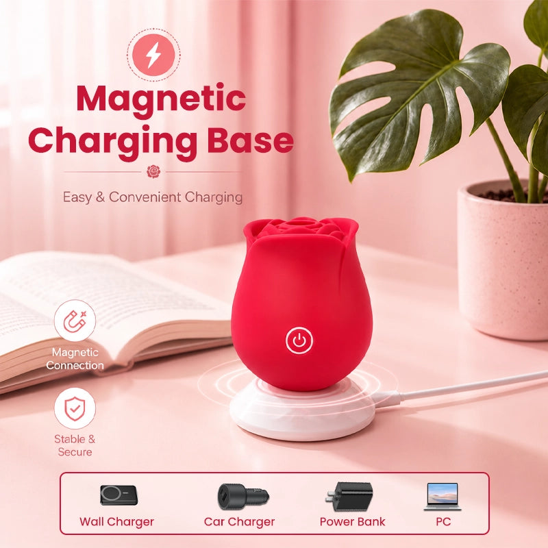 Rose Suction Clitoral Massager