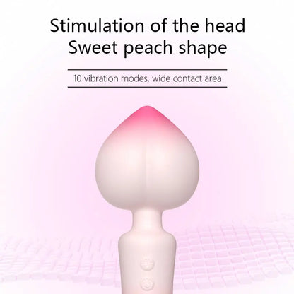Peach Clitoral Vibrating Wand