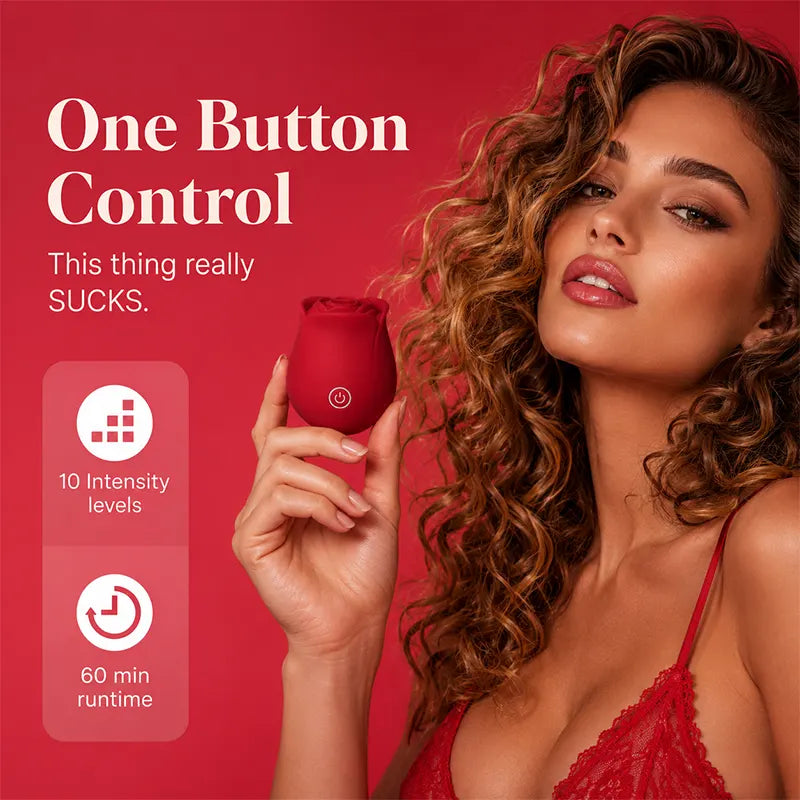 Rose Suction Clitoral Massager