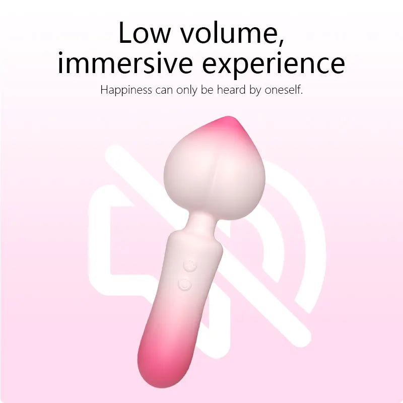 Peach Clitoral Vibrating Wand