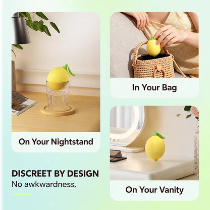Lemon Fruit‑Style Suction Vibrating Massager