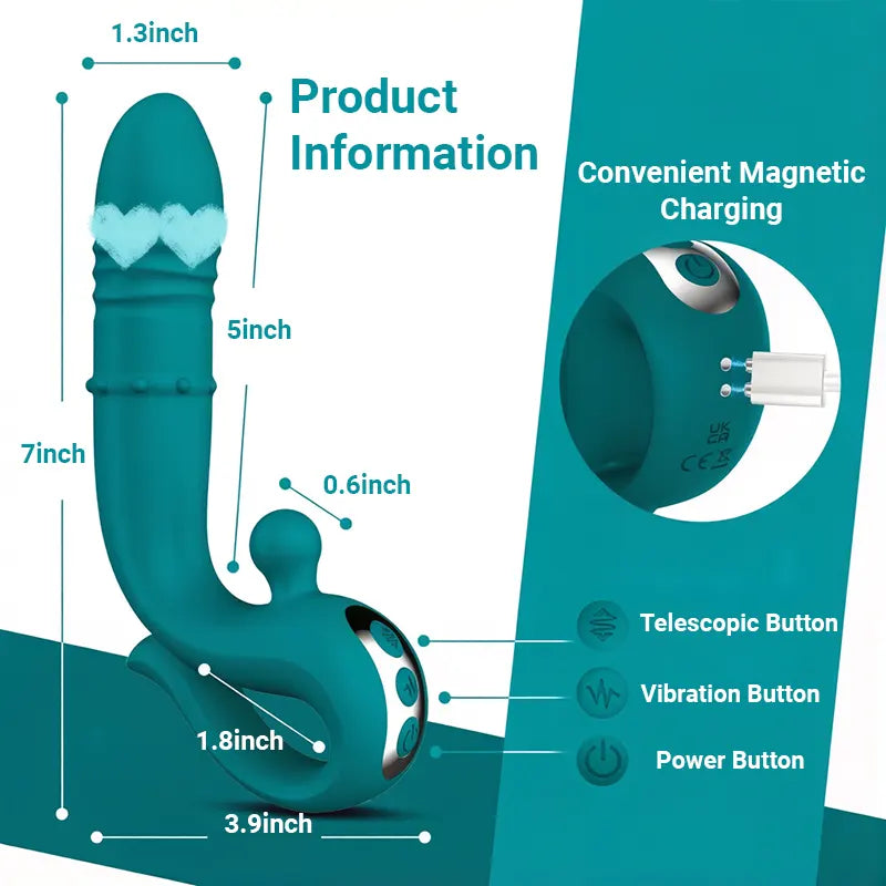 Thrusting Vibrating Ring Massager