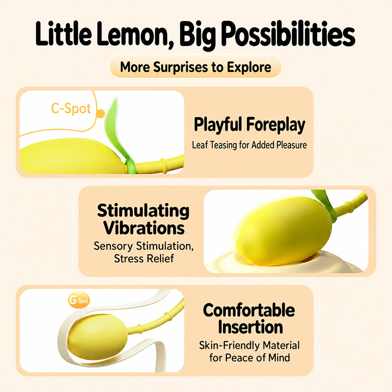 Lemon Fruit‑Style App Remote Control Kegel Vibrating Ball