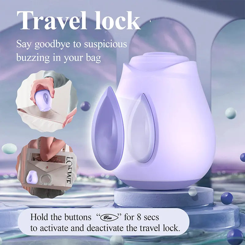 Wide Pulse Rose Suction Massager