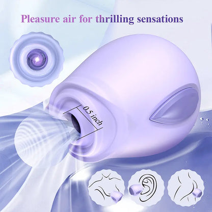 Wide Pulse Rose Suction Massager