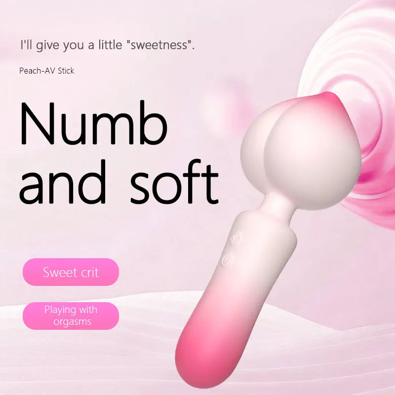 Peach Clitoral Vibrating Wand