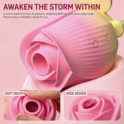 Rose Suction Vibrating Massager