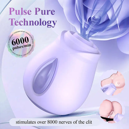 Wide Pulse Rose Suction Massagers