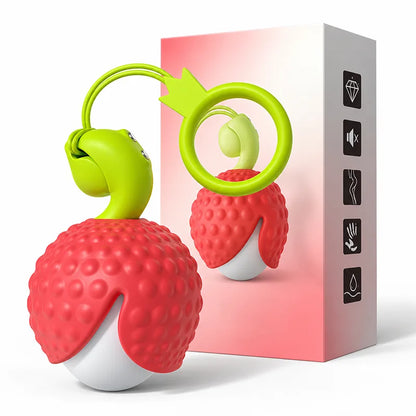 Lychee Shaped Portable Silicone Vibrating Egg