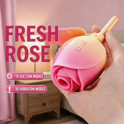 Rose Suction Vibrating Massager