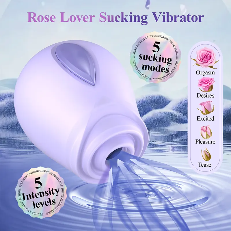 Wide Pulse Rose Suction Massager