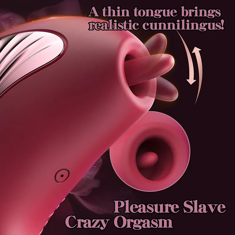 Double-Headed Fish Sucking and Licking Massager