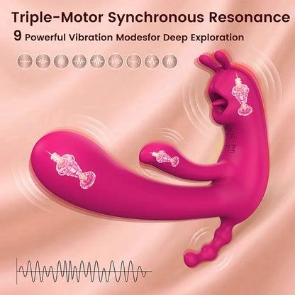 Wearable Tongue Licking Vibrator